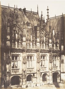 Fragment Pałacu Sprawiedliwości, Rouen, 1852-54. autorstwa Edmond Bacot