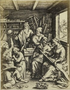 Fotoreprodukcja van de gravure Bańki mydlane drzwi Hieronymus Wierix Bańki mydlane (tytuł na obiekcie) autorstwa Edmond Fierlants