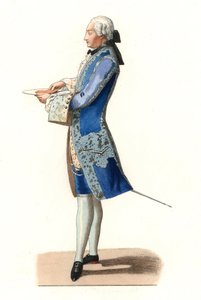 Charles Rosalie de Rohan Chabot (1740-1813), hrabia Jarnac, według obrazu Oliviera z 1777 r. - Litografia z ilustracji Edmonda Lechevallier-Chevignarda (1825-1902), z „Costumes historiques des 16e autorstwa Edmond Lechevallier Chevignard