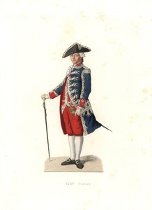 Hrabia Vergennes, kapitan Gardes de la Porte du Roi we Francji autorstwa Edmond Lechevallier Chevignard
