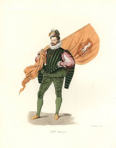 Niemiecki standardowy okaziciel lub porte-ensigne autorstwa Edmond Lechevallier Chevignard