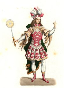 Ludwik XIV Francji, król słońca (1638-1715), w stroju tanecznym