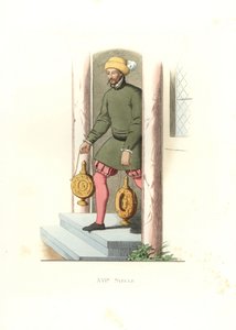 Lokaj, Anglia autorstwa Edmond Lechevallier Chevignard