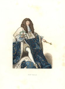 Młody Ludwik XIV, król Francji autorstwa Edmond Lechevallier Chevignard