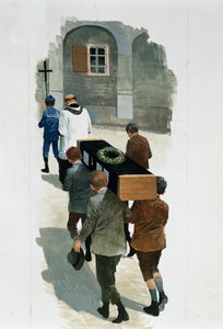 Mały martwy chłopiec z „Serca” Edmondo De Amicis (1846-1908), rysunek