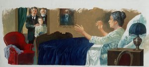 Z Apeninów do Andów z „Serca” Edmondo De Amicis (1846-1908), rysunek