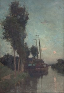 Wieczór w Holandii (olej na płótnie) autorstwa Edmund Aubrey Hunt