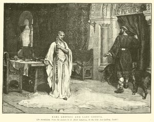 Earl Leofric i Lady Godiva autorstwa Edmund Blair Leighton