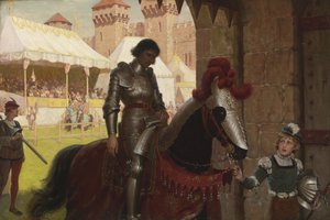 Pokonany, 1884 autorstwa Edmund Blair Leighton
