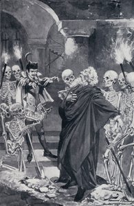 Ilustracja do Goethesa Fausta autorstwa Edmund Bruning