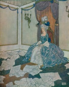 Przeczytała wszystkie gazety na świecie i wciąż o nich zapominała, taka jest jej inteligencja. autorstwa Edmund Dulac