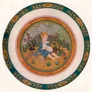 Portret panny Vivian St. George, 1917, 1919 autorstwa Edmund Dulac