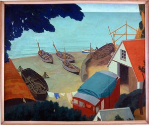 Boatyard autorstwa Edmund Dulac