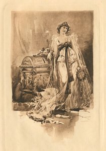 Dla elżbietańskich pieśni na cześć miłości i piękna (litho) autorstwa Edmund Henry Garrett