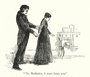 Ilustracja do Jane Eyre autorstwa Charlotte Bronte (lito)