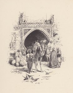 Ilustracja do "Wigilii św. Agnieszki" Johna Keatsa (litografia) autorstwa Edmund Henry Garrett