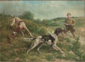 Polowanie w krajobrazie wyżynnym autorstwa Edmund Henry Osthaus