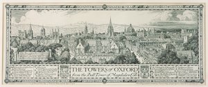 Wieże Oxfordu z dzwonnicy Magdalen, 1908 r.