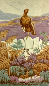 Punkt widokowy na Moor, ok. 1930 (gwasz na papierze) autorstwa Edmund Hunter