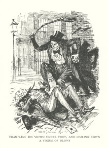 Ilustracja do książki "Dziwny przypadek doktora Jekylla i pana Hyde