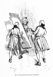 Ilustracja do "Szkoły skandalu" Sheridana (grafika) autorstwa Edmund Joseph (after) Sullivan
