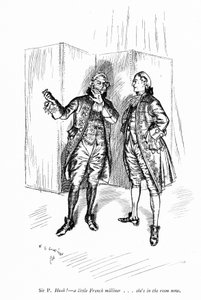 Ilustracja do "Szkoły skandalu" Sheridana (grafika) autorstwa Edmund Joseph (after) Sullivan