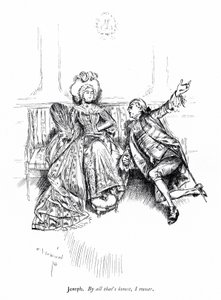 Ilustracja do "Szkoły skandalu" Sheridana (grafika) autorstwa Edmund Joseph (after) Sullivan