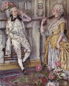 Ilustracja do The Vicar of Wakefield autorstwa Olivera Goldsmitha (kolor lito) autorstwa Edmund Joseph Sullivan