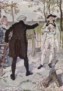 Ilustracja do The Vicar of Wakefield autorstwa Olivera Goldsmitha (kolor lito) autorstwa Edmund Joseph Sullivan