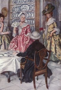Ilustracja do The Vicar of Wakefield autorstwa Olivera Goldsmitha (kolor lito) autorstwa Edmund Joseph Sullivan