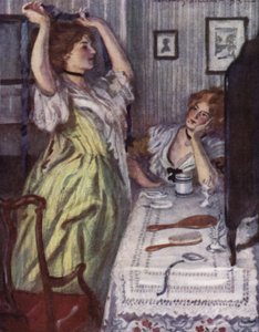 Ilustracja do The Vicar of Wakefield autorstwa Olivera Goldsmitha (kolor lito) autorstwa Edmund Joseph Sullivan