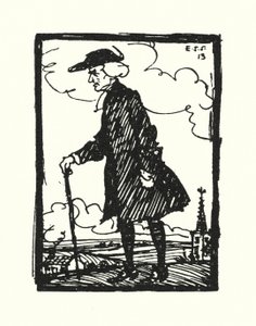 Ilustracja do The Vicar of Wakefield autorstwa Olivera Goldsmitha (kolor lito) autorstwa Edmund Joseph Sullivan