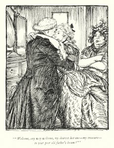 Ilustracja do The Vicar of Wakefield autorstwa Olivera Goldsmitha (lito) autorstwa Edmund Joseph Sullivan