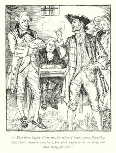 Ilustracja do The Vicar of Wakefield autorstwa Olivera Goldsmitha (lito) autorstwa Edmund Joseph Sullivan