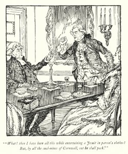 Ilustracja do The Vicar of Wakefield autorstwa Olivera Goldsmitha (lito) autorstwa Edmund Joseph Sullivan