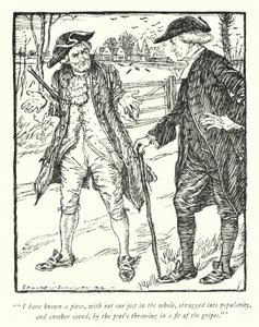 Ilustracja do The Vicar of Wakefield autorstwa Olivera Goldsmitha (lito) autorstwa Edmund Joseph Sullivan
