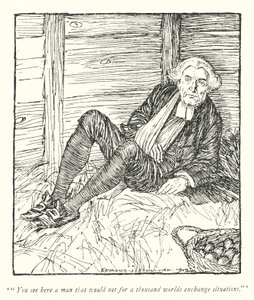 Ilustracja do The Vicar of Wakefield autorstwa Olivera Goldsmitha (lito) autorstwa Edmund Joseph Sullivan