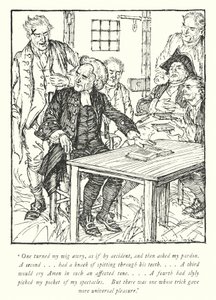 Ilustracja do The Vicar of Wakefield autorstwa Olivera Goldsmitha (lito) autorstwa Edmund Joseph Sullivan