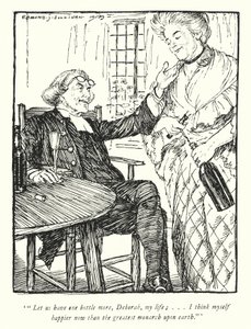 Ilustracja do The Vicar of Wakefield autorstwa Olivera Goldsmitha (lito) autorstwa Edmund Joseph Sullivan