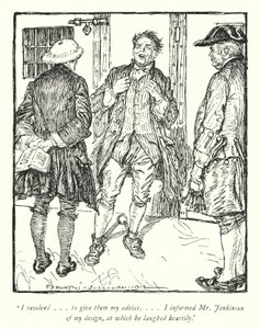 Ilustracja do The Vicar of Wakefield autorstwa Olivera Goldsmitha (lito) autorstwa Edmund Joseph Sullivan