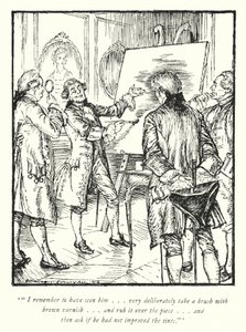 Ilustracja do The Vicar of Wakefield autorstwa Olivera Goldsmitha (lito) autorstwa Edmund Joseph Sullivan