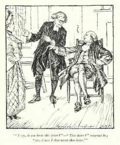 Ilustracja do The Vicar of Wakefield autorstwa Olivera Goldsmitha (lito) autorstwa Edmund Joseph Sullivan