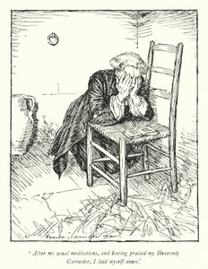 Ilustracja do The Vicar of Wakefield autorstwa Olivera Goldsmitha (lito) autorstwa Edmund Joseph Sullivan
