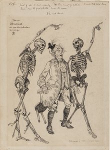 Old Bones musi wyjść na zewnątrz…, 1900 autorstwa Edmund Joseph Sullivan