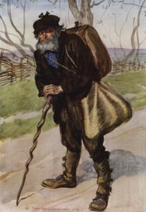 Kiedyś zobaczyłem go stojącego na środku zakurzonej drogi autorstwa Edmund Joseph Sullivan