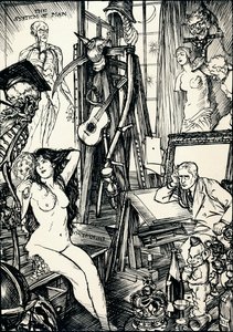 Rysownik - Etap VI, ok. 1920 autorstwa Edmund Joseph Sullivan