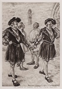 Komedia omyłek, akt V, Sc I (lito) autorstwa Edmund Joseph Sullivan
