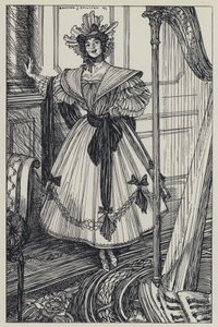 Tennyson, ilustracja do snu o pięknych kobietach i innych wierszy autorstwa Edmund Joseph after Sullivan