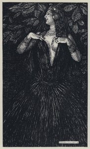 Tennyson, ilustracja do snu o pięknych kobietach i innych wierszy autorstwa Edmund Joseph after Sullivan
