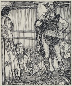 Tennyson, ilustracja do snu o pięknych kobietach i innych wierszy autorstwa Edmund Joseph after Sullivan